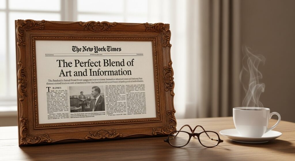 Frameable frame nyt: The Perfect Blend of Art and Information
